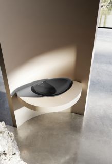 Раковина ABBER Kristall AT2808Onyx 60см чёрный